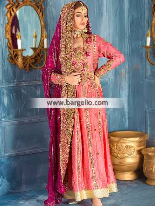 Latest Angrakha Suits USA Deerfield Illinois Wedding Dresses Pakistan