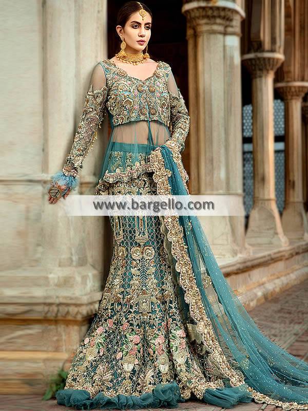 Beautiful Simmer-Silk Lehenga with peplum blouse. | Indian fashion dresses,  Indian gowns dresses, Lehnga dress