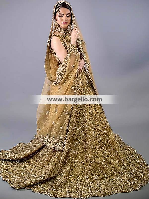 Pakistani Wedding Gown Brisbane Australia Floor Length Wedding Gown