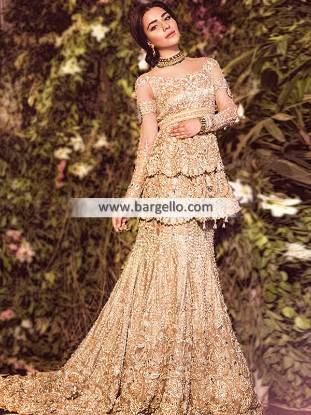 Luxurious Bridal Lehenga Wichita Kansas USA Arabic Wedding Dresses