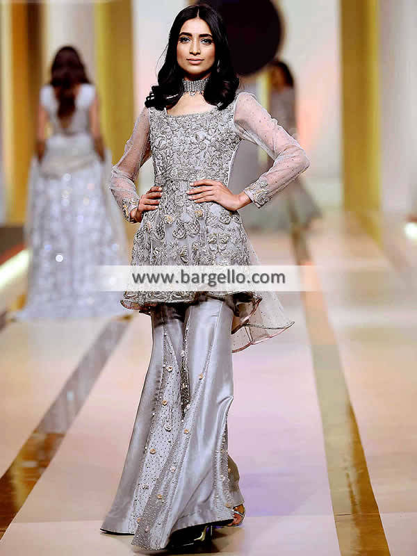 Latest Pakistani Peplum Lehenga Bridal Dress Online 2021 – Nameera by Farooq