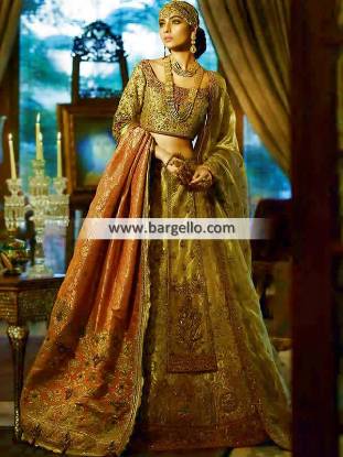 Traditional Wedding Lehenga Pakistan Nilofer Shahid Wedding Dresses