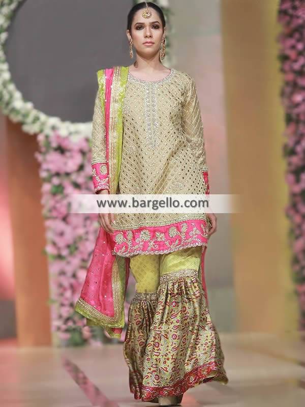 Wedding Guest Dresses Riyadh Saudi Arabia Formal Gharara Suits Designer Gharara