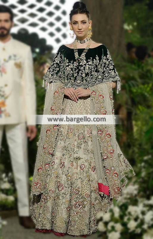 Cape Sleeve Blouse Design. Read more http://fashionpro.me/16-unique-blouse- designs-women-haven… | Indian bridal wear, Indian wedding dress, Pakistani  bridal dresses
