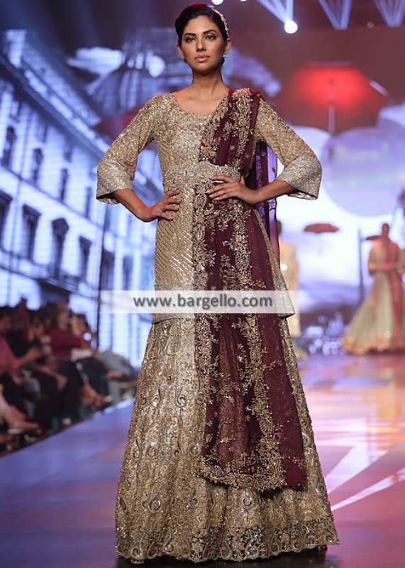 Tena Durrani Bridal Lengha Reception Dresses Halifax UK Valima Dresses