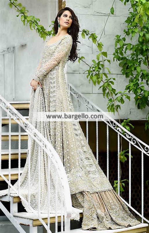 Latest Faraz Manan Anarkali Bridal Lehenga Dresses Woodside New York NY USA