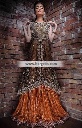 Pakistani Designer Wedding Gharara Roslyn New York NY USA