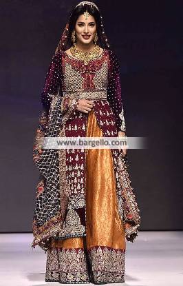 New Zainab Chottani Bridal Sharara Dresses Garden City London UK