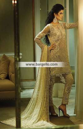 Lavish Party Dress for Wedding and Special Events Sydney Australia Faraz Manan Party Wear Collection