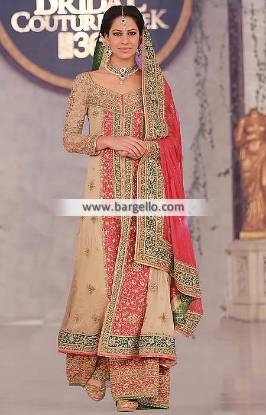 Pakistani Bridal Sharara Collection Syracuse New York NY US Designer Mehdi Sharara Dresses