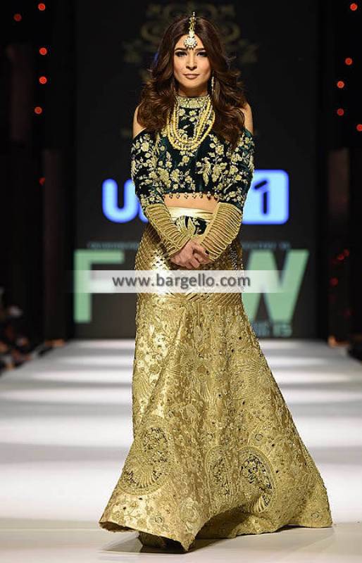 Pakistani Wedding Lehengas Manchester UK Shehla Chatoor FPW 2015 Dresses