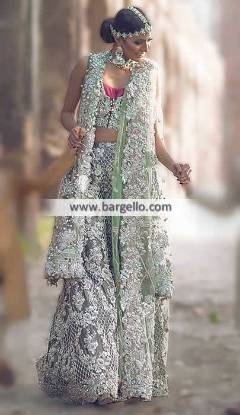 Pakistani Designer Bridal Dresses Barking UK for Wedding Wedding Sharara