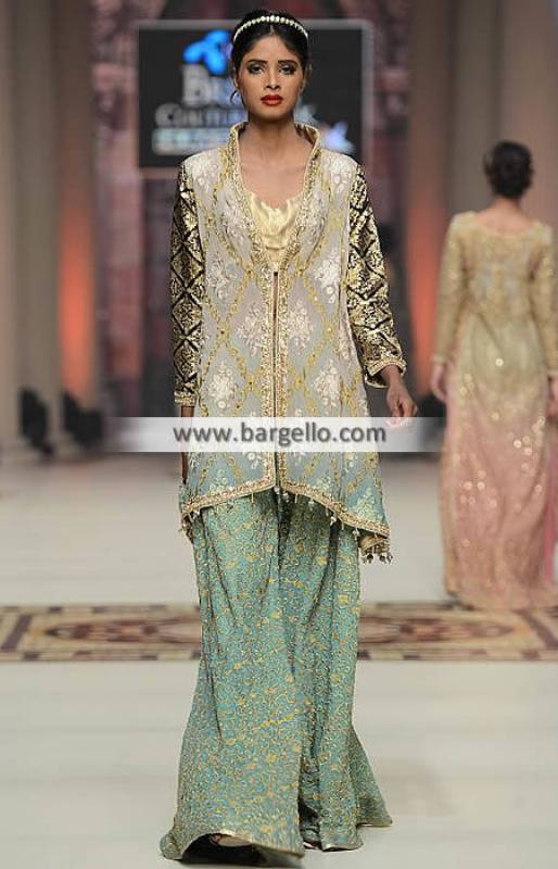 Saira Rizwan Sharara Dresses Paris Franc Glorious Sharara Dress for All Social and Special Occasions