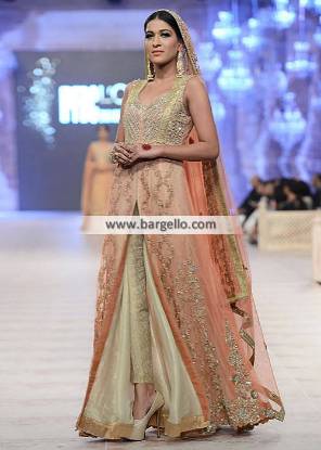 Designer Anarkali Dresses for Engagement and Social Events Asifa Nabeel PFDC Bridal Collection