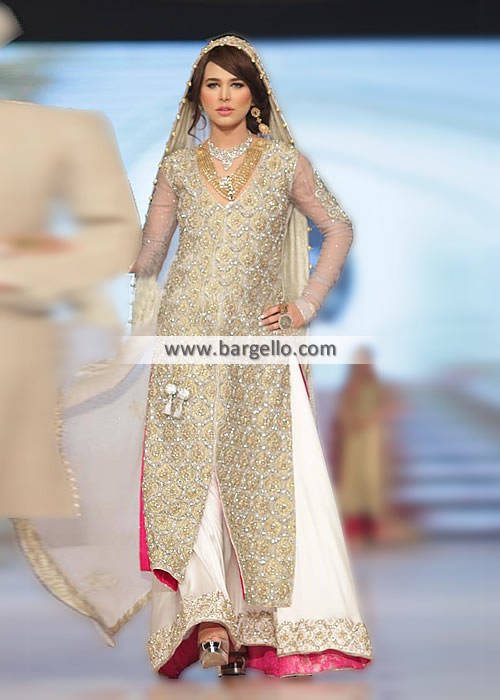 Pakistani Designer Bridal Sharara Collection Denver Coloradi Usa Noman Arfeen Bridal Couture Week 