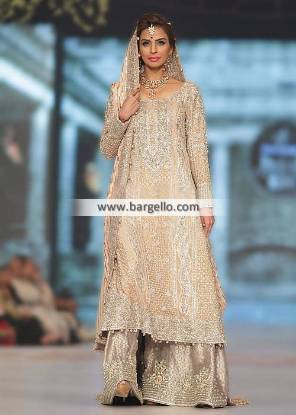 Pakistani Bridal Dresses Sugarland Texas USA Faraz Manan Bridal Sharara Collection