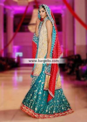 Sana Abbas Bridal Dresses Falred Sharara Wedding Dresses IBFJW 2013 UK