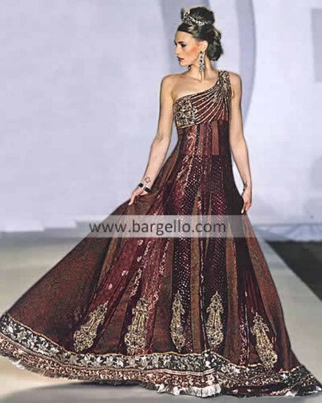 Rana Noman Special Occasion Formal Party Evening Outfits 2013 At Pakistan Fashion Week London Uk 