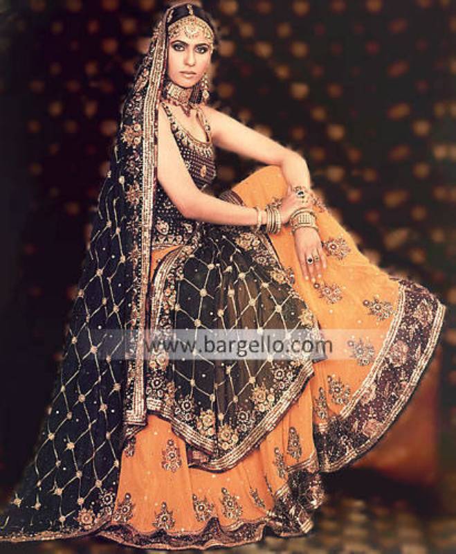 Shop the latest Fashions in Pakistani and Indian Bridal Lehenga, Sharara & Gharara