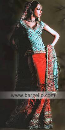 British Pakistani Bridal Lengha Ilford Southall Indian Bridal Lengha