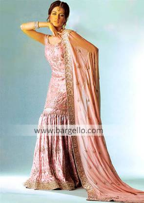 Designer Gharara, Indian Pakistani Bridal Dress Classic Bridal Gharara