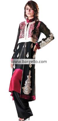 Pakistani Indian Embroidered Dresses, Designer Embroidered Outfits Pakistan India, Fancy Embroidered