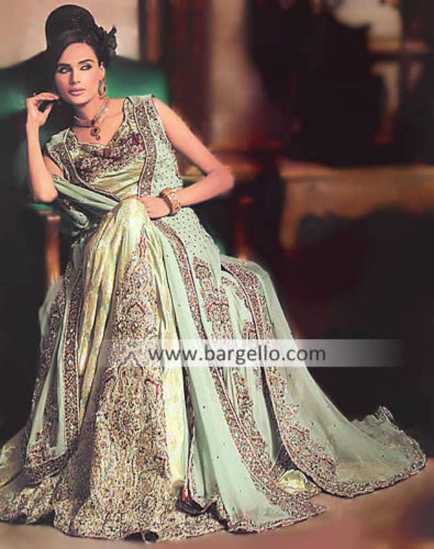 Bridal Wedding Lengha Lehnga Suits, Embellished Bridal Gown India, Indian Embellished Wedding Cloths