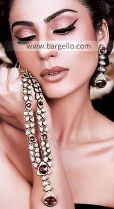 Jewellery Designs, Bridal Jewellery Designs, Pakistani & Indian Jewellery Gold Plated Diamond Like