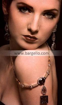 Jewellery Designs, Bridal Jewellery Designs, Pakistani & Indian Jewellery Gold Plated Diamond Like