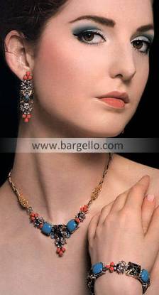 Jewellery Designs, Bridal Jewellery Designs, Pakistani & Indian Jewellery Gold Plated Diamond Like