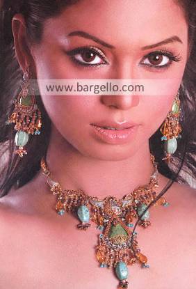 Jewellery Designs, Bridal Jewellery Designs, Pakistani & Indian Jewellery Gold Plated Diamond Like