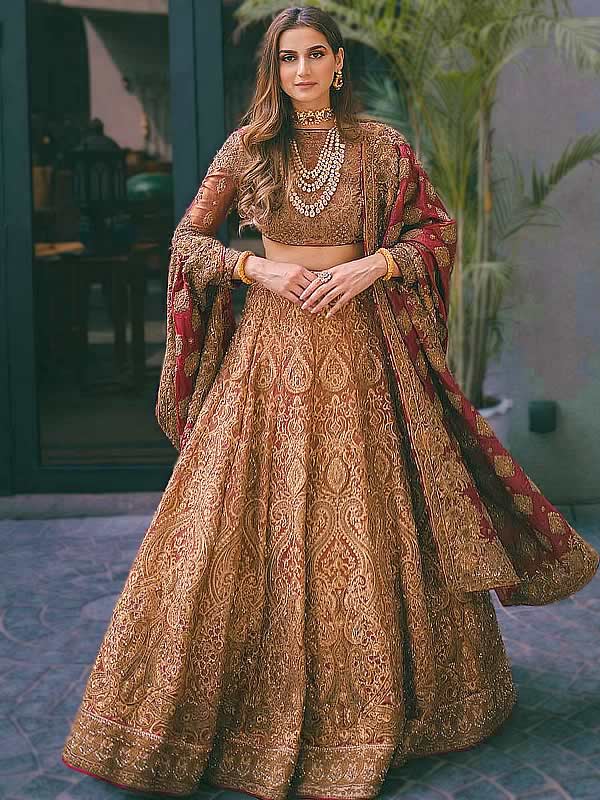 Multicolored Printed Bridesmaid Lehenga Choli Latest 2568LG02