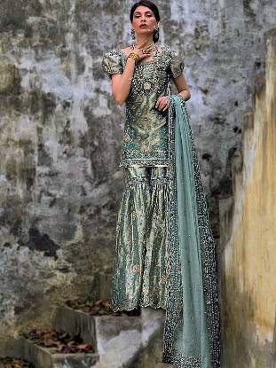 Pakistani Gharara Suits UK USA Canada Australia Designer Gharara Suits