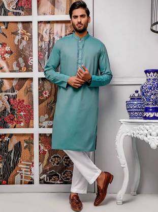 Gorgeous Mens Kurta Suits Ras Al-Khaima UAE Embroidered Kurta