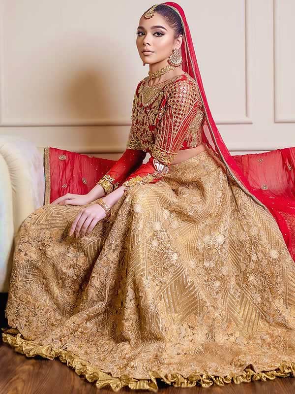 Buy Red Bridal Lehenga for Women Online in India - Indya