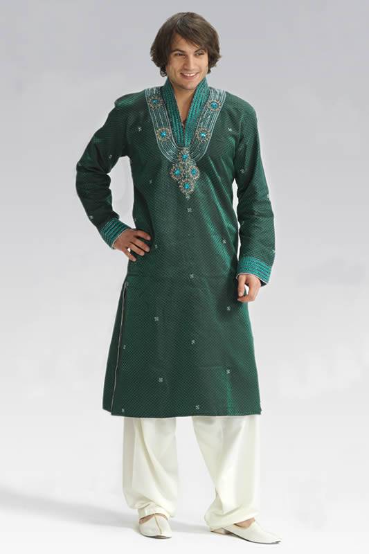 hand embroidered kurta, silk embroidered kurta, kurta sherwani, designer kurta, mens kurta