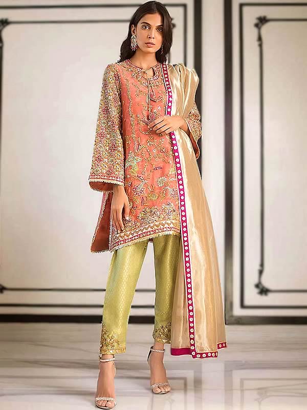 Pakistani Bridal Dresses Farshi Gharara Rochester New York USA Designer HSY  Bridal Dresses Collection