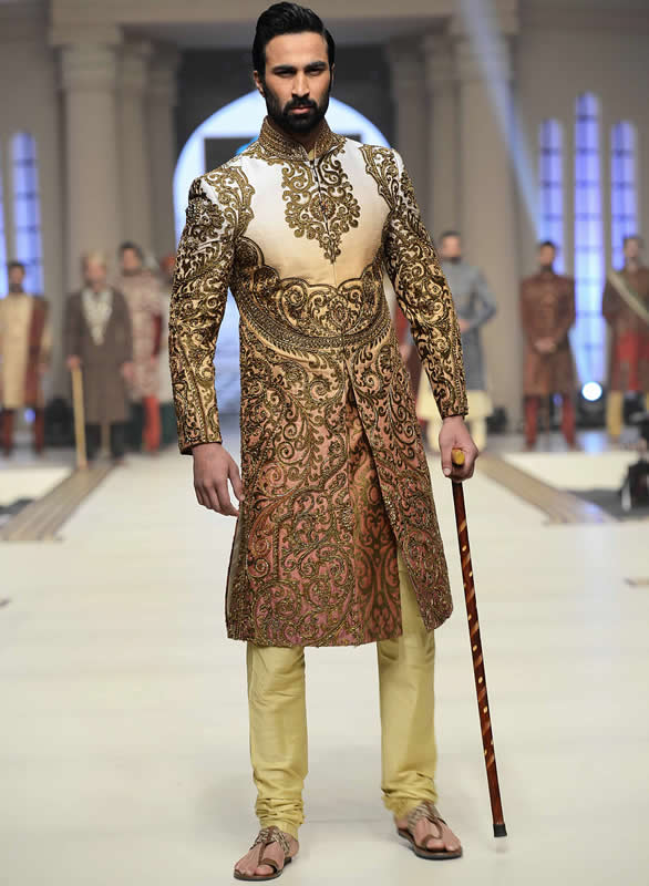 Stunning Bridegroom Sherwani Suit in Raw Silk London UK Ziggi Menswear ...
