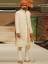 Splendid Embroidered Off-White Raw Silk Sherwani France Paris Noman Arfeen Sherwani