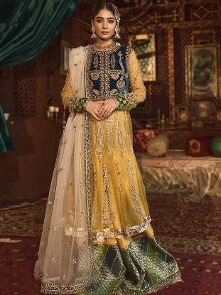 Pakistani Wedding Dresses Richardson Texas TX USA Designer Mehndi Dresses