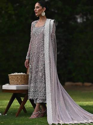 Premium Embroidered Salwar Kameez Trousers Pakistani Party Dress – Nameera  by Farooq
