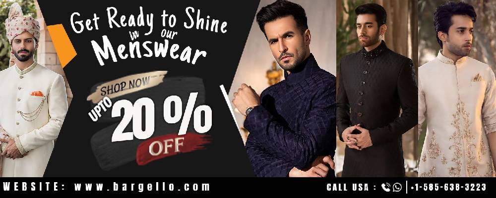 Stylish Menswear Collection: Sherwani, Waistcoat, Shalwar Kameez, and Kurta